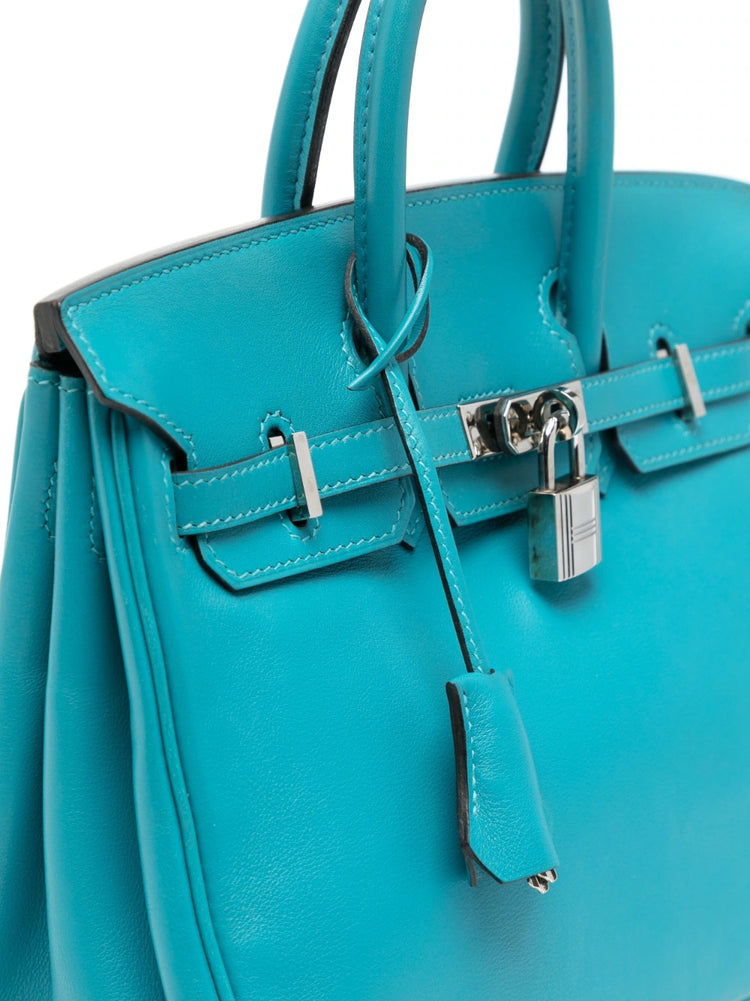Birkin 25 Swift Leather with PHW - Replica Handbags