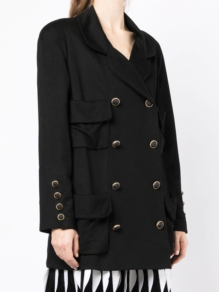 Double-Breasted Cashmere Blazer - Replica Handbags