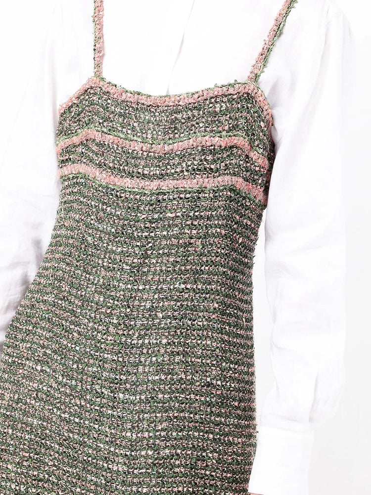 Green Tweed dress - Replica Handbags