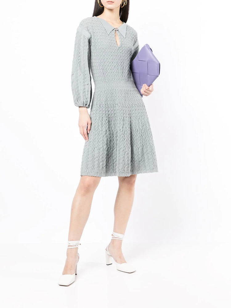 Ruched Knit Dress - Replica Handbags