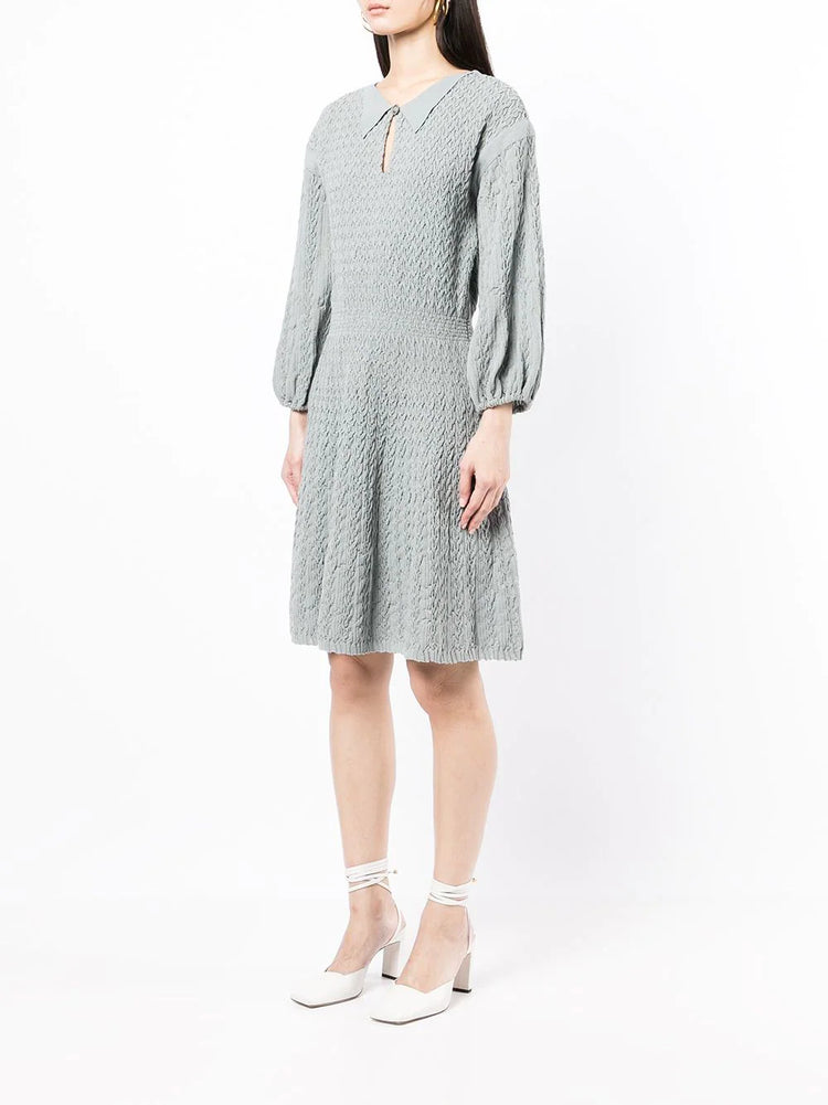 Ruched Knit Dress - Replica Handbags