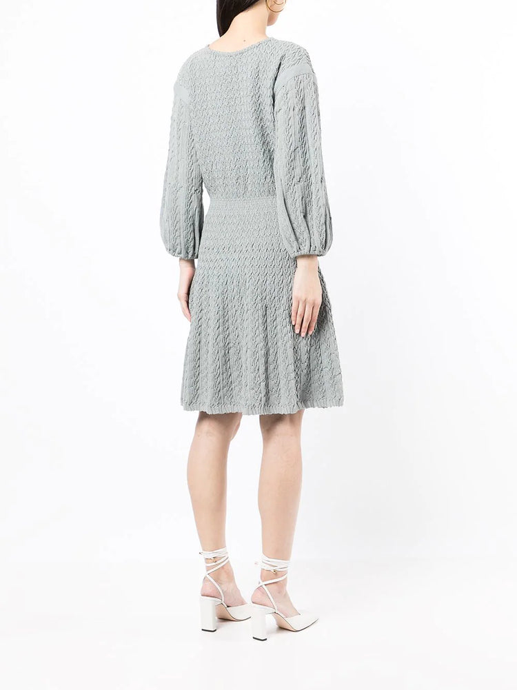Ruched Knit Dress - Replica Handbags