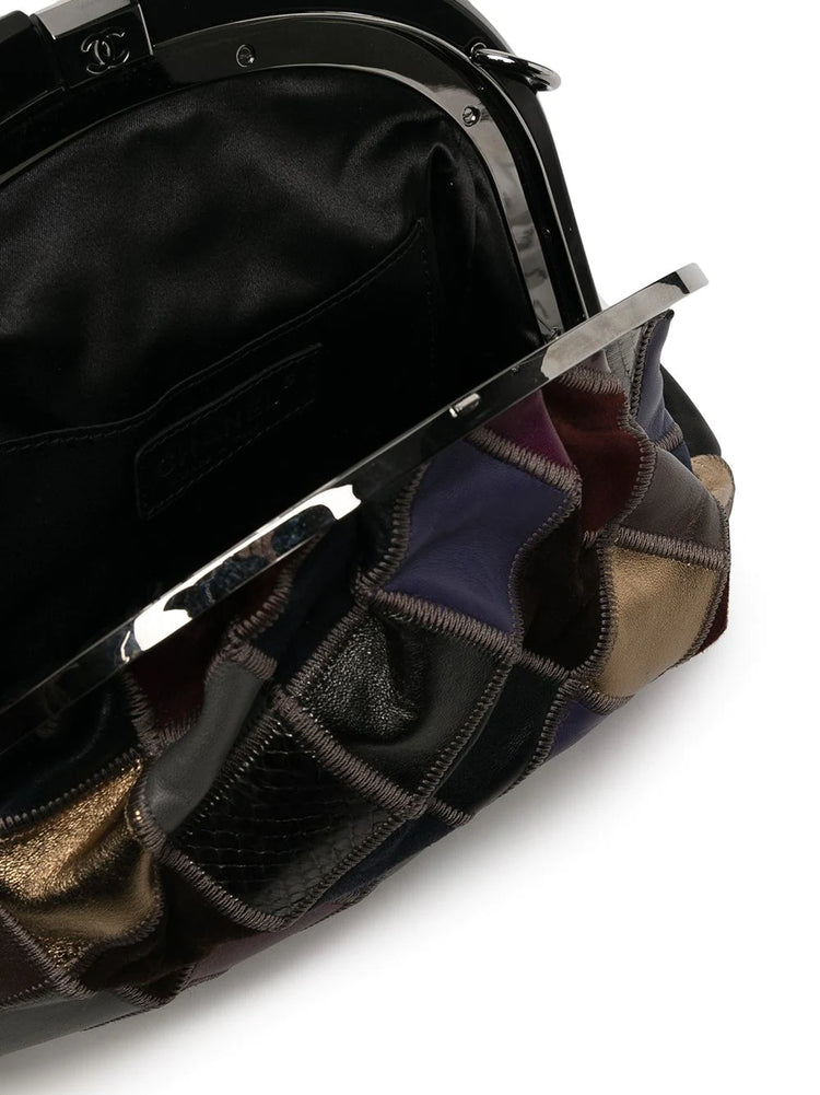 Leather Patchwork Handbag - Replica Handbags