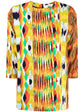 Printed Crew Neck Blouse