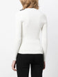 Ribbed Knit Long-Sleeved Top