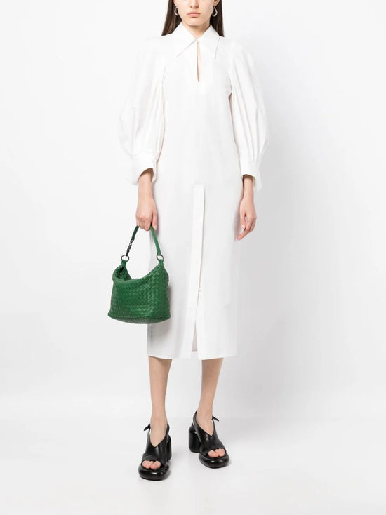 Intrecciato Green Handbag