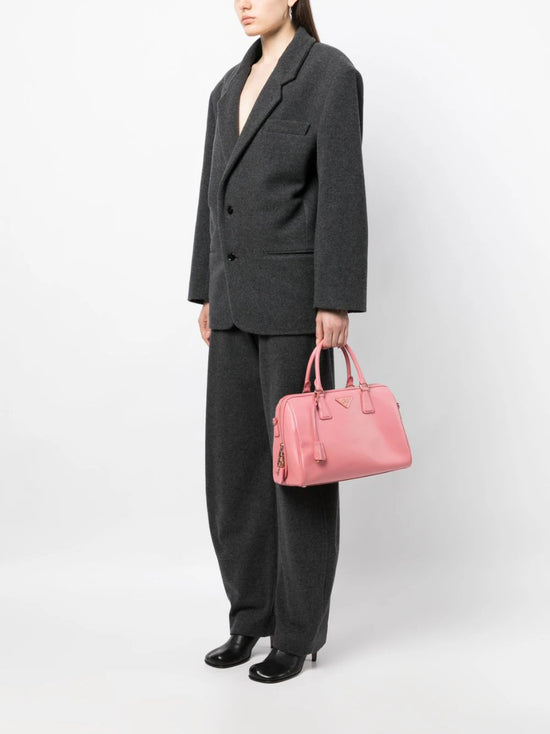 Promenade Pink Leather Handbag