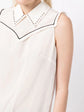 Studded Sleeveless Blouse