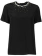 Embellished Short-Sleeve Blouse
