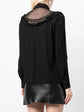 Sheer-Panelled Long Sleeve Shirt