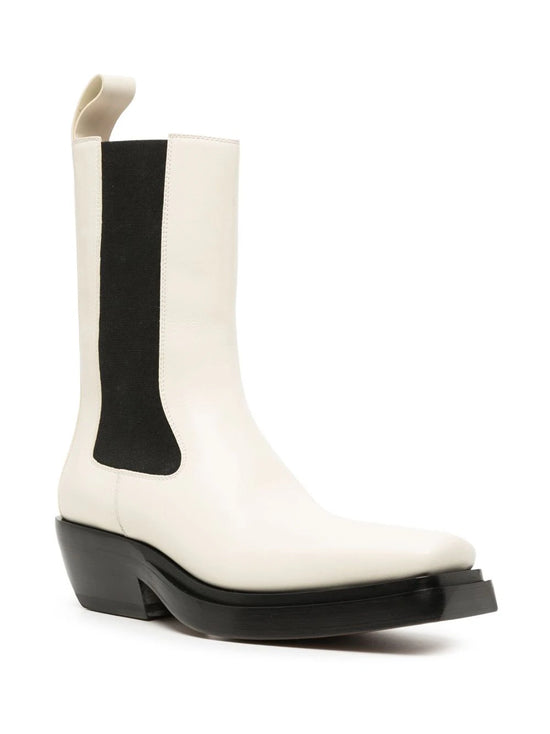 Two-tone Western Ankle Boots