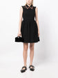 Collar-Embellished Sleeveless Dress