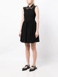 Collar-Embellished Sleeveless Dress