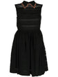 Collar-Embellished Sleeveless Dress