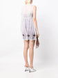 Tulle-layer Slip Minidress