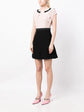 Ruffled Flared Silk Minidress