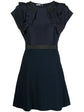 Ruffle-detailed A-line dress