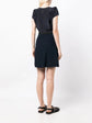 Ruffle-detailed A-line dress