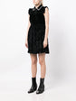 Crystal-embellished Velvet Minidress