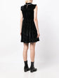 Crystal-embellished Velvet Minidress