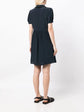Lace-trim Silk Minidress