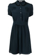Lace-trim Silk Minidress