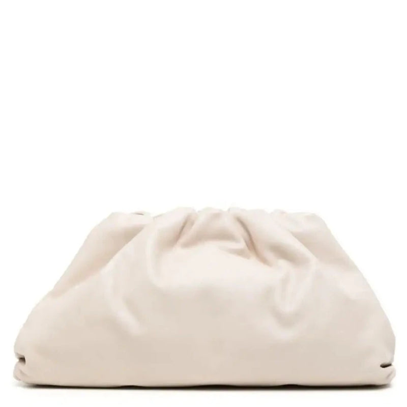 Pouch Leather Clutch White