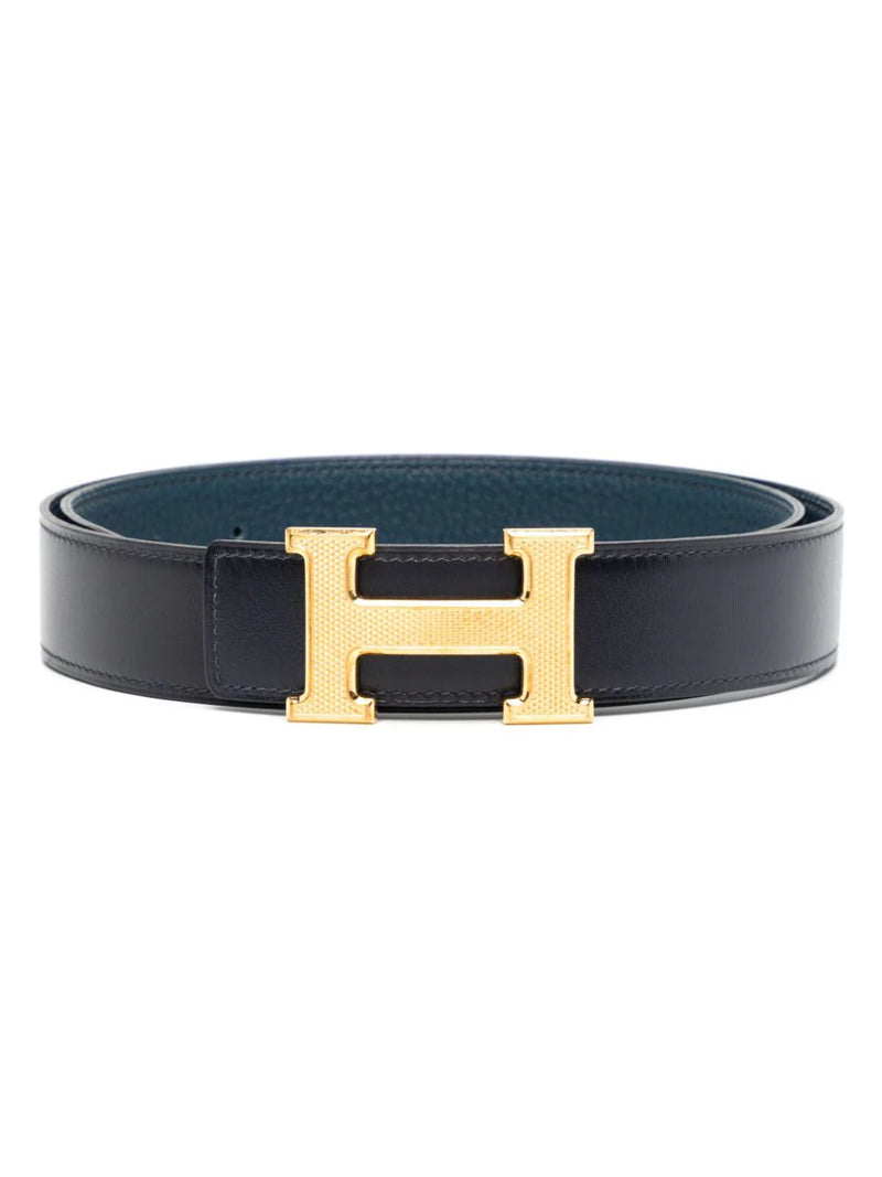 Reversible Navy/Blue Leather Belt