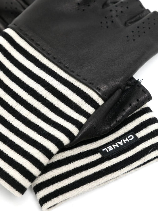 Striped Fingerless Gloves