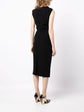 Satin Collar Pencil Dress