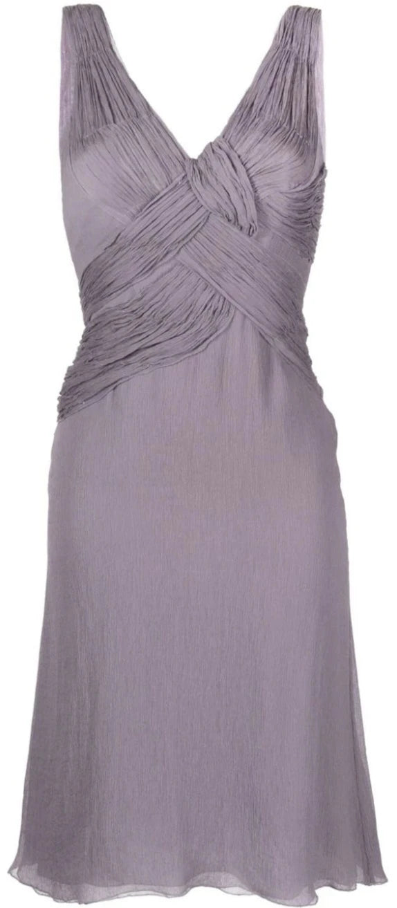 Purple Silk Dress