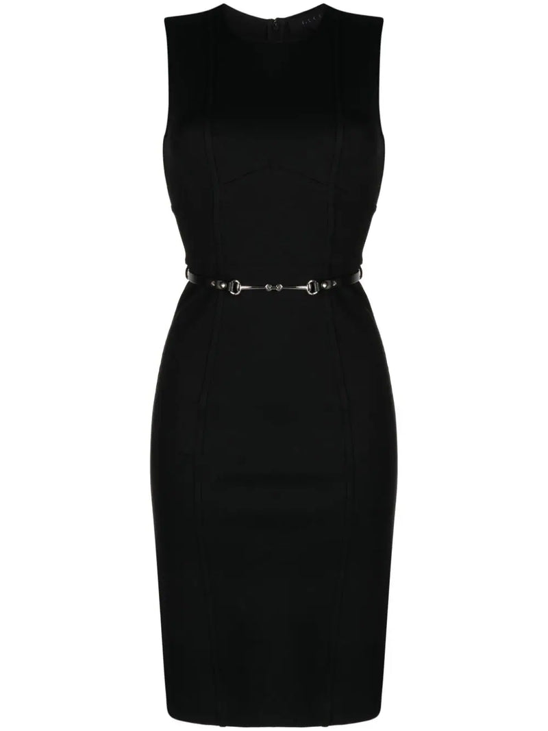 Horsebit Pencil Dress