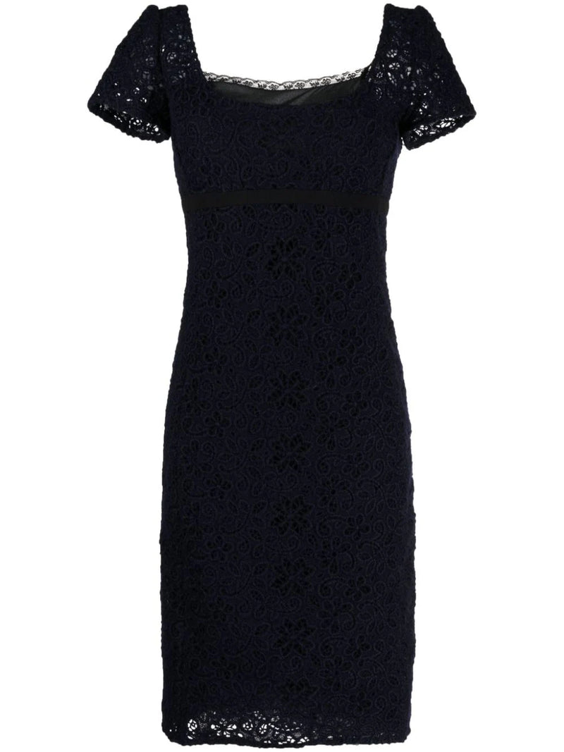 Empire Waist Floral Lace Dress