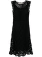Black Crochet Knit Dress