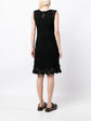 Black Crochet Knit Dress