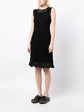 Black Crochet Knit Dress