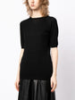 Short-Sleeved Wool Knit T-Shirt
