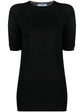 Short-Sleeved Wool Knit T-Shirt