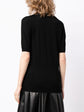 Short-Sleeved Wool Knit T-Shirt