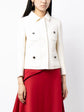 White Collared Wool Jacket
