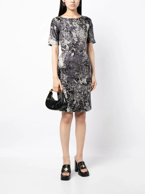 Floral Print Silk Skirt