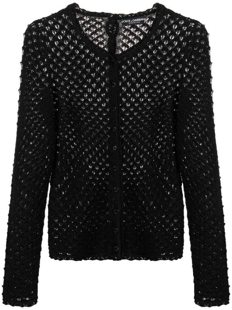 Dolce 
Gabbana Crochet Knit Cardigan