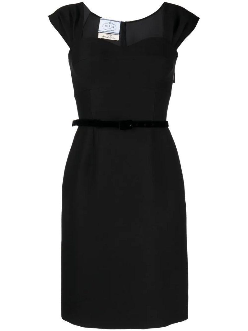 Belted Wool Dress