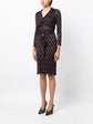 Graphic Print Wrap Dress