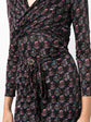 Graphic Print Wrap Dress