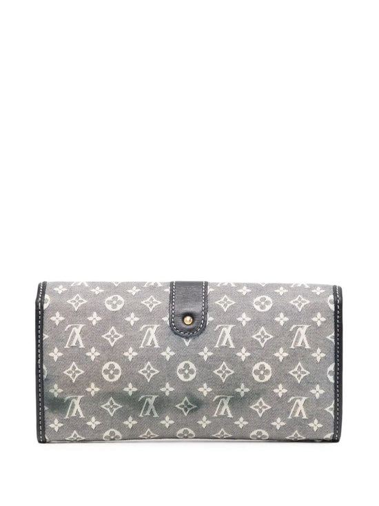 Encre Monogram Idylle Canvas and Leather Sarah Wallet