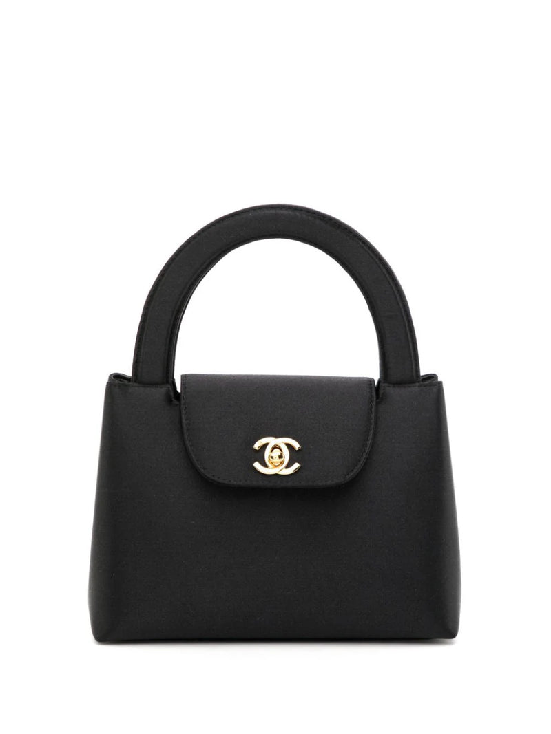 Vintage Silk Kelly Top Handle Bag