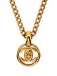 1997 CC Turnlock Pendant Chain Necklace