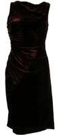 Velvet Draped Dress