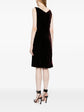 Velvet Draped Dress